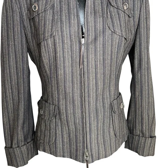 Akris Punto Black Pinstripe Blazer - Picture 8 of 15